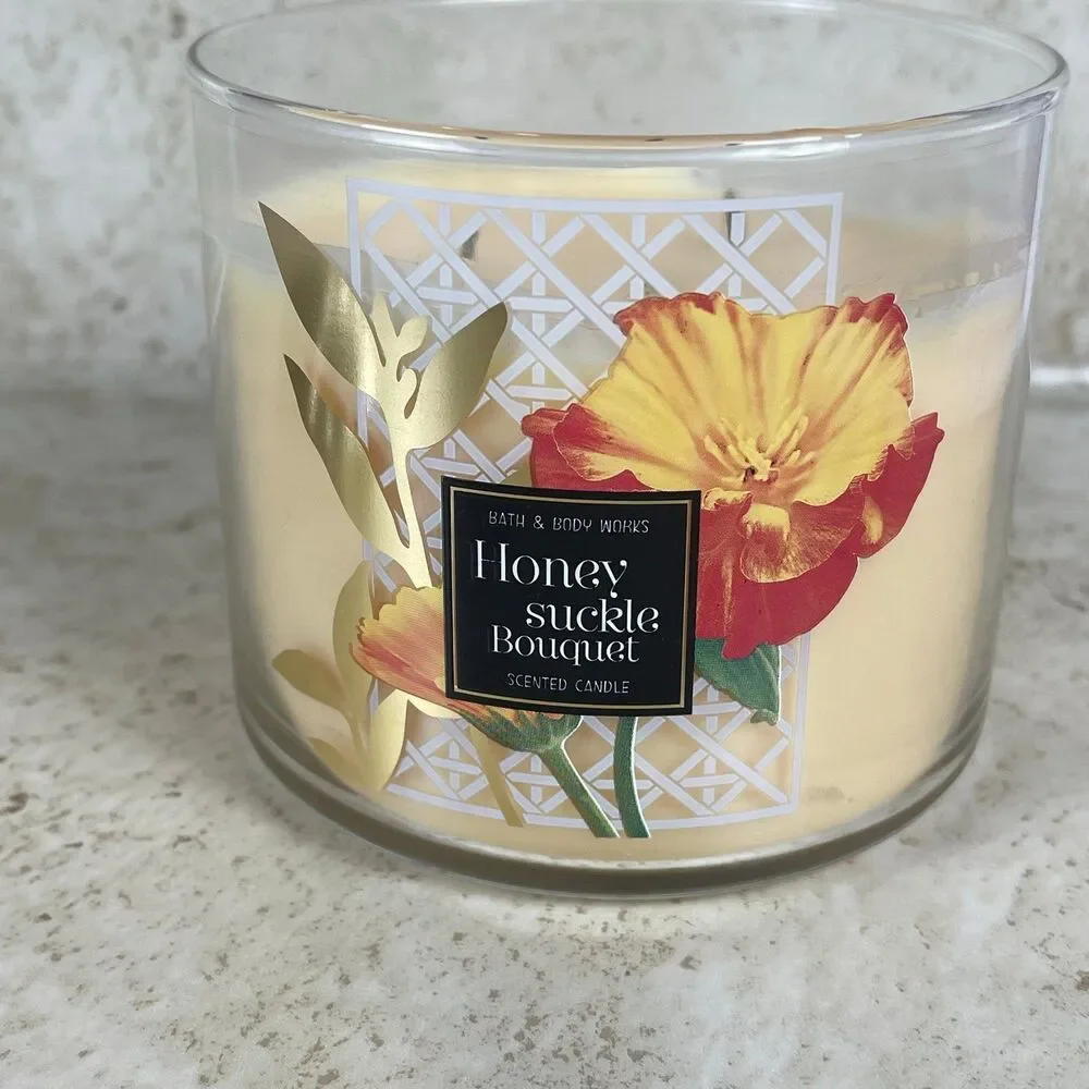 Bath & Body Works | Honeysuckle Bouquet 3-Wick Candle - Picture 2 of 6
